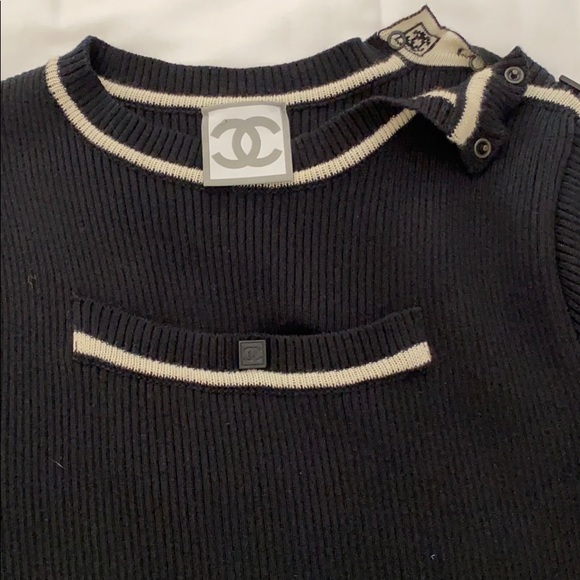 CHANEL | Sweaters | Chanel Vintage Sports Sweater | Poshmark